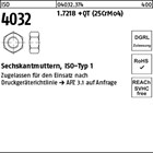 ISO 4032 1.7218 +QT (25CrMo4) Sechskantmuttern, ISO-Typ 1 