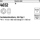 ISO 4032 8 Sechskantmuttern, ISO-Typ 1 