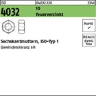 ISO 4032 10 feuerverzinkt Sechskantmuttern, ISO-Typ 1 