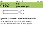 ISO 4762 8.8 galv. verz. gelb 8 Zylinderschrauben mit Innensechskant 