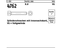~ISO 4762 8.8 VG Zylinderschrauben mit Innensechskant, mit Vollgewinde