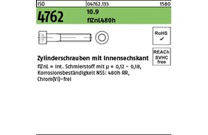 ISO 4762 10.9 flZnL 480h (zinklamellenbesch.) Zylinderschrauben mit Innensechska