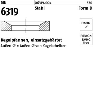 DIN 6319 Stahl D 7,1 einsatzgehärtet S