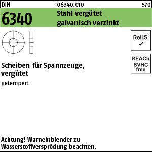 DIN 6340 Stahl 8,4 gal Zn, vergütet, getempert gal Zn S