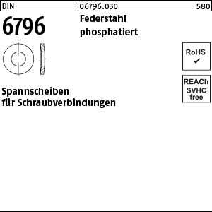 DIN 6796 Federstahl 3 phosphatiert S