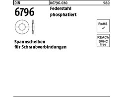 DIN 6796 Federstahl phosphatiert Spannscheiben für Schraubenverbindungen 