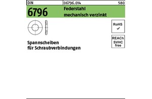 DIN 6796 Federstahl mechanisch verzinkt Spannscheiben für Schraubenverbindungen 