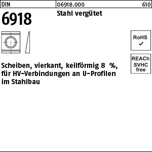 DIN 6918 C 45 / ÜH 13 Neigung 8% S