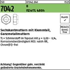 ISO 7042 8 flZn/TL 480h (zinklamellenbesch.) Sechskantmuttern mit Klemmteil, Gan