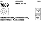 ISO 7089 Stahl 200 HV Flache Scheiben, normale Reihe, Produktklasse A, ohne Fase