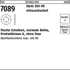 ISO 7089 Stahl 200 HV nitrocarburiert (salzbadnitriert) Flache Scheiben, normale