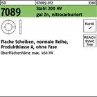 ISO 7089 Stahl 200 HV gal Zn,nitrocarburiert (salzbadnitriert) Flache Scheiben, 