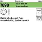 ISO 7090 Stahl 200 HV feuerverzinkt Flache Scheiben mit Fase, normale Reihe, Pro