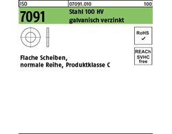 ISO 7091 Stahl 100 HV galvanisch verzinkt Flache Scheiben, normale Reihe, Produk