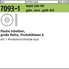 ISO 7093-1 Stahl 200 HV galv. verz. gelb A3C Flache Scheiben, große Reihe, Produ