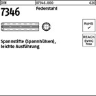 DIN 7346 Federstahl Spannstifte (Spannhülsen), leichte Ausführung
