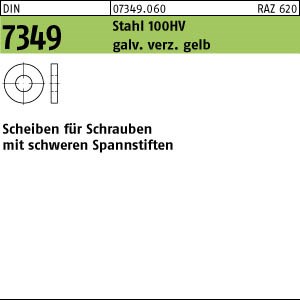 DIN 7349 Stahl 100 HV 21,0 galv. verzinkt gelb chrom. gal ZnC S