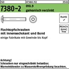ISO 7380-2 010.9 galvanisch verzinkt Flachkopfschrauben mit Innensechskant und B