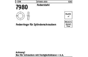 ~DIN 7980 Federstahl Federringe für Zylinderschrauben 