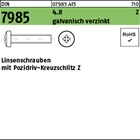 DIN 7985 4.8 Z galvanisch verzinkt Linsenschrauben mit Pozidriv-Kreuzschlitz Z