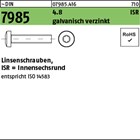 ~DIN 7985 4.8 ISR galvanisch verzinkt Linsenschrauben mit Innensechsrund