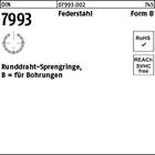 DIN 7993 Federstahl Form B Runddraht-Sprengringe für Bohrungen 