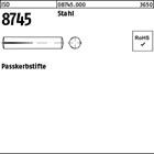 ISO 8745 Stahl Passkerbstifte 