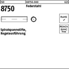 ISO 8750 Federstahl Spiralspannstifte, Regelausführung 