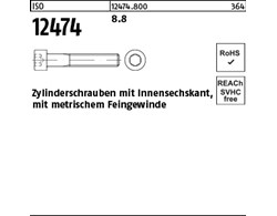 ISO 12474 8.8 Zylinderschrauben mit Innensechskant, mit metrischem Feingewinde