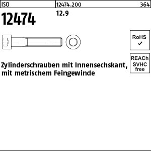 ISO 12474 12.9 M 8 x 1 x 20 S