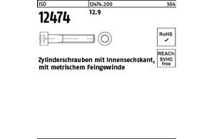 ISO 12474 12.9 Zylinderschrauben mit Innensechskant, mit metrischem Feingewinde