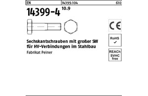 EN 14399-4 10.9 -P- Sechskantschrauben mit großer SW für HV-Verbindungen im Stah