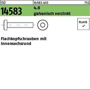 ISO 14583 4.8 M 3 x 12 -T galv. verzinkt gal Zn S