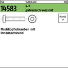 ISO 14583 4.8 galvanisch verzinkt Flachkopfschrauben mit Innensechsrund 
