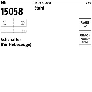 DIN 15058 Stahl 20 x 5 Achshalter S