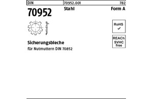 DIN 70952 Stahl Form A Sicherungsbleche 