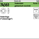 DIN 74361 Federstahl Form C galvanisch verzinkt Federringe (Limesringe) 