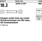 ASME B 18.3 ASTM A 574 UNC Hexagon socket head cap screws, Zylinderschrauben mit