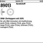 Artikel 89013 Kunststoff rehbraun Kappen mit Stift ABC-SPAX-Schrauben mit Kopfbo