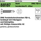 Artikel 88187 Stahl SPAX FEX-A Sonderoberfl. silber SPAX Fensterbohrschrauben FE