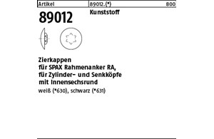 Artikel 89012 Kunststoff Zierkappen für SPAX Rahmenanker RA, für Zylinder- und S