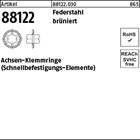 Artikel 88122 Federstahl brüniert Achsen-Klemmringe (Schnellbefestigungs-Element