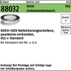 Artikel 88032 St. verg. zinklamellenbeschichtet Heico-Lock-Scheiben, Standard (K