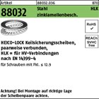 Artikel 88032 St. verg. zinklamellenbeschichtet Heico-Lock-Scheiben HLK für HV-V