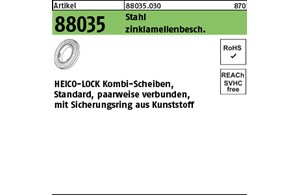Artikel 88035 St. verg. zinklamellenbeschichtet HEICO-LOCK Kombi-Scheiben 