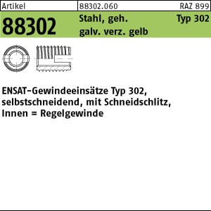 ART 88302 ENSAT Stahl gehärtet M 2,5 gal ZnC, Typ 302 gal ZnC S