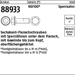 ART 88933 Sechsk.-Sperrzahnschr. Kl. 90 M 5 x 8 S