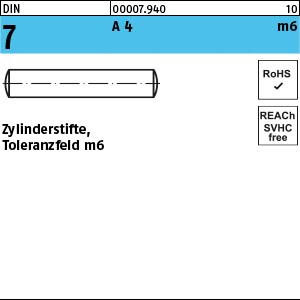 DIN 7 A 4 1 m6 x 3 A 4 S