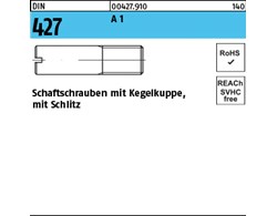 DIN 427 A 1 Schaftschrauben mit Kegelkuppe und Schlitz