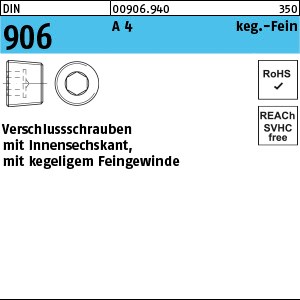 DIN 906 A 4 M 8 x 1 A 4 S